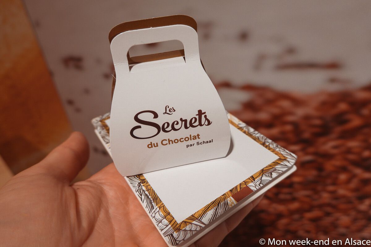 Visit the Secrets of Chocolate museum in Strasbourg 1 A small box given out at the entrance so you can take home your favorite chocolates