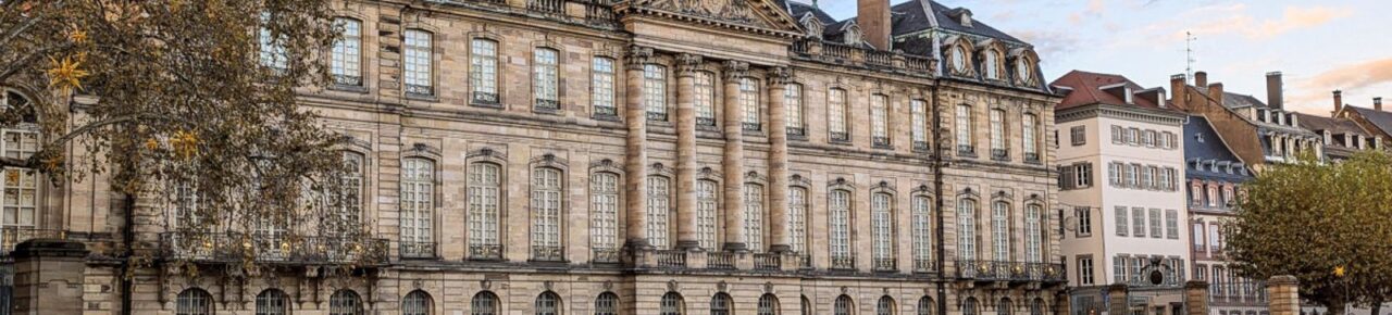 Facade of the Palais Rohan in Strasbourg