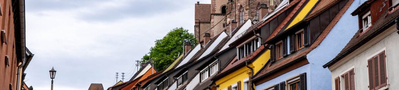 Visit Breisach am Rhein, a German town across the river from Neuf-Brisach 1 Street leading to the upper town of Breisach