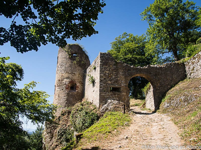 The village and castle of Ferrette
