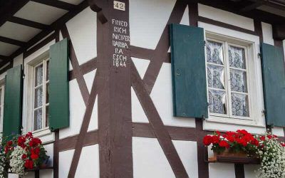 Visit of Hunspach, a village in Northern Alsace