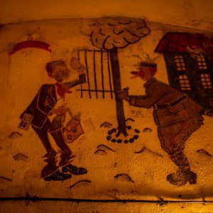 Mural painting at Fort Ligne Maginot